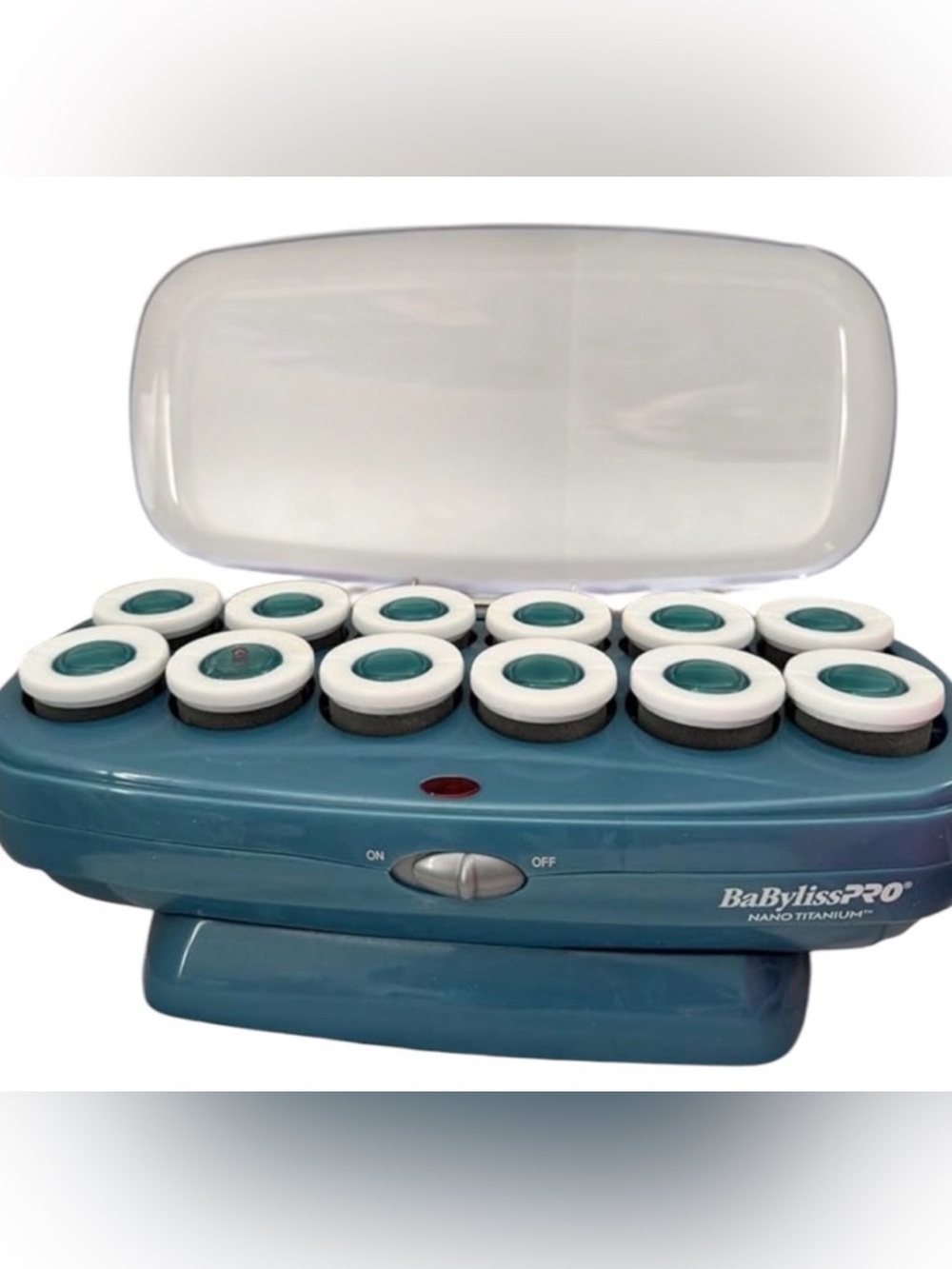 BaByliss Teal and White 20-Piece Hot Roller Set